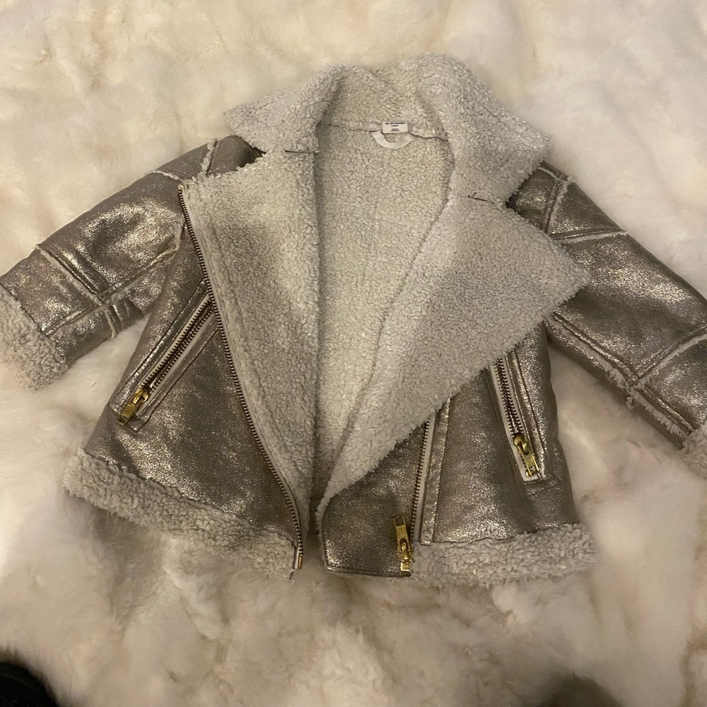 Gap Metallic Moto Jacket 12-18 months